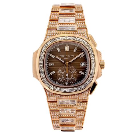 gold patek philippe nautilus|patek philippe full diamond.